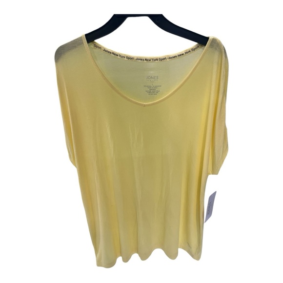 Jones New York Yellow Top the color is lighter yellow BOX27 - Picture 1 of 6